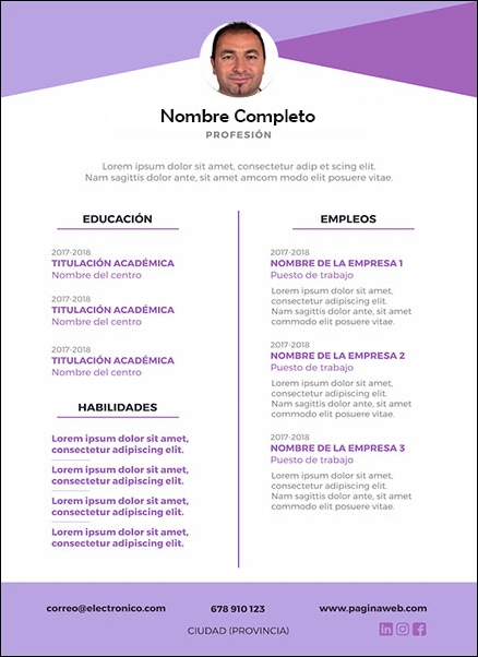 plantilla currículum contador